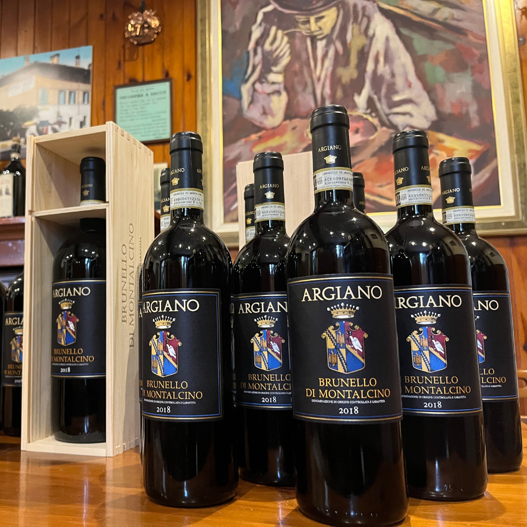 Vino argiano annata 2018 in vendita al Bar bianchi vertemate con minoprio